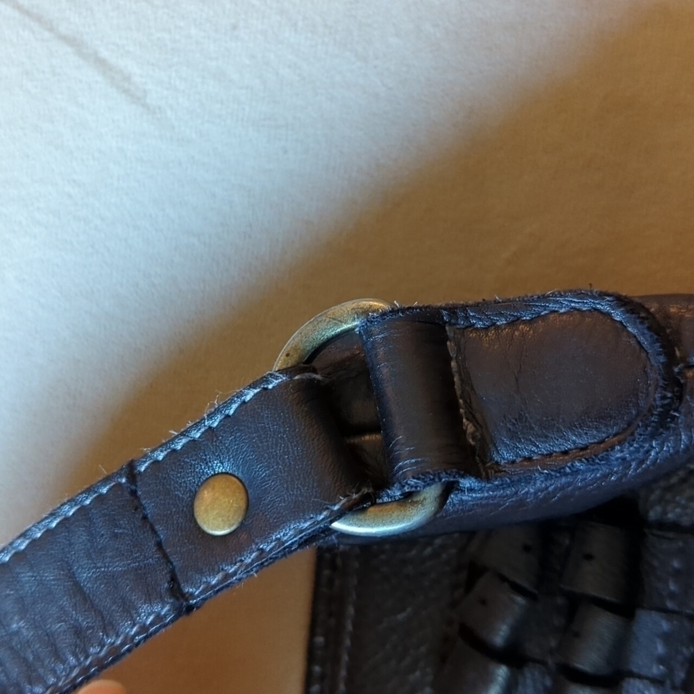 Hyde Collection Leather Boho Chic Crossbody Shoulder Purse Bag Anthropologie - Picture 11 of 15